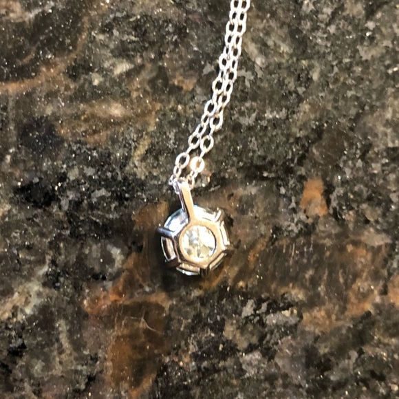 MOISSANITE 1 CT STERLING NECKLACE πNEW - Picture 13 of 17